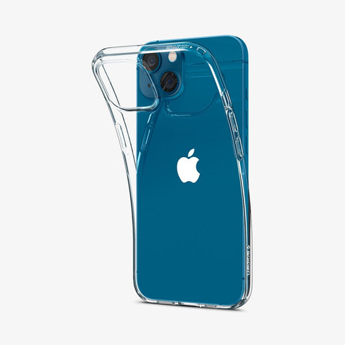 ACS03197 - iPhone 13 Pro Max Case Liquid Crystal in crystal clear showing the back